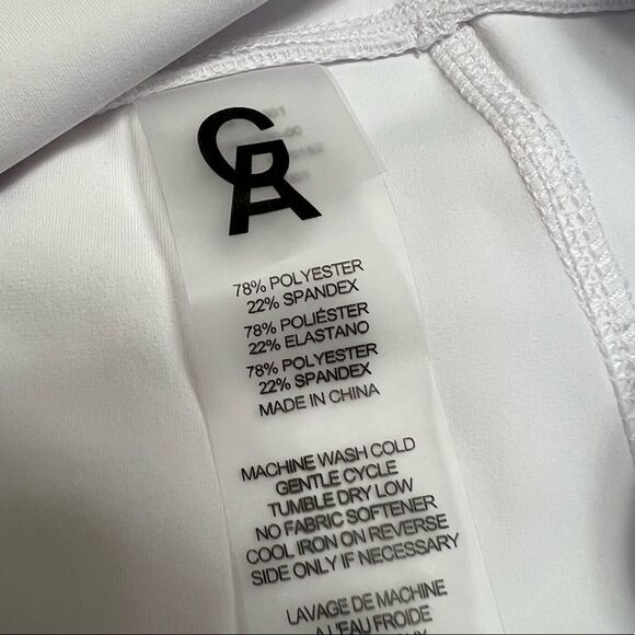 Good American ESSENTIAL BIKE SHORT White  Athleisure Athletic Shorts Size Small - Picture 12 of 15